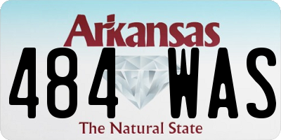 AR license plate 484WAS