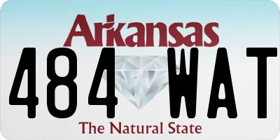 AR license plate 484WAT