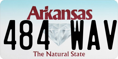 AR license plate 484WAV