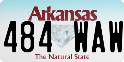 AR license plate 484WAW