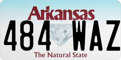 AR license plate 484WAZ