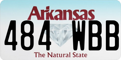 AR license plate 484WBB