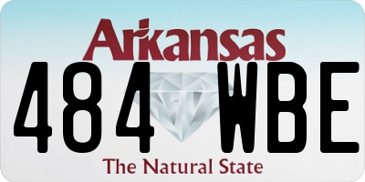 AR license plate 484WBE