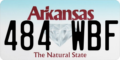 AR license plate 484WBF