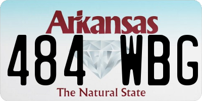 AR license plate 484WBG