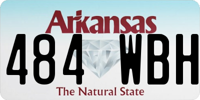 AR license plate 484WBH