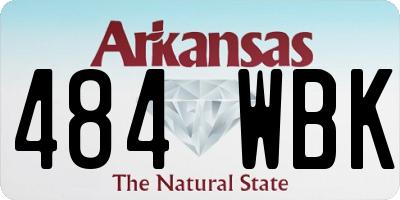 AR license plate 484WBK