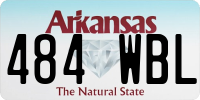 AR license plate 484WBL