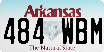AR license plate 484WBM