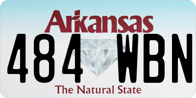 AR license plate 484WBN