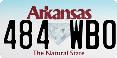 AR license plate 484WBO