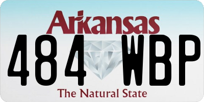 AR license plate 484WBP