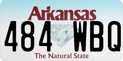 AR license plate 484WBQ