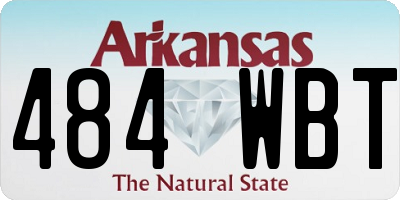 AR license plate 484WBT