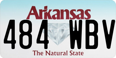 AR license plate 484WBV