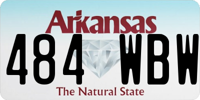AR license plate 484WBW