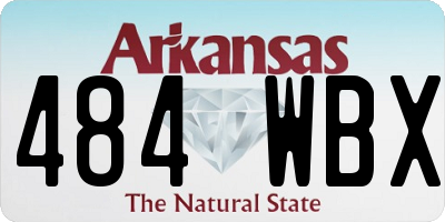 AR license plate 484WBX