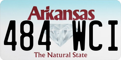AR license plate 484WCI