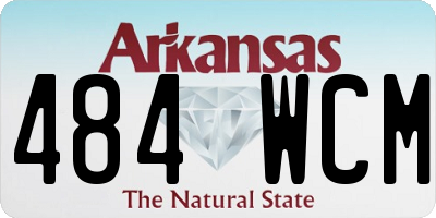 AR license plate 484WCM