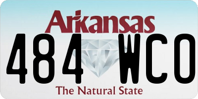 AR license plate 484WCO