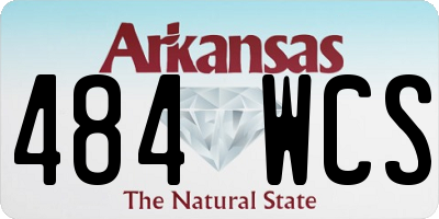 AR license plate 484WCS