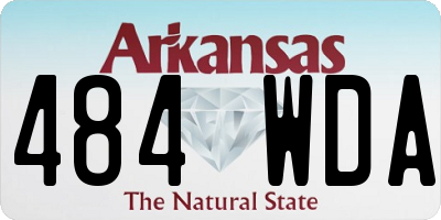 AR license plate 484WDA