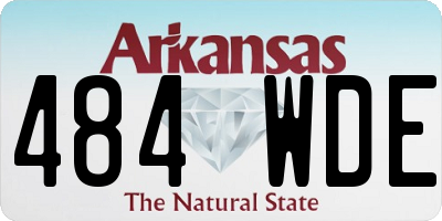 AR license plate 484WDE