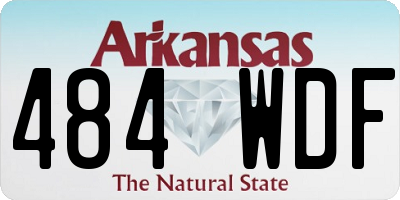 AR license plate 484WDF