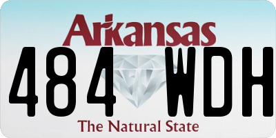 AR license plate 484WDH