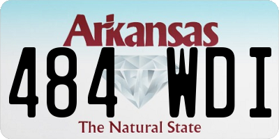 AR license plate 484WDI