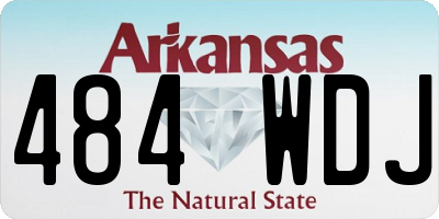 AR license plate 484WDJ
