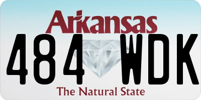 AR license plate 484WDK