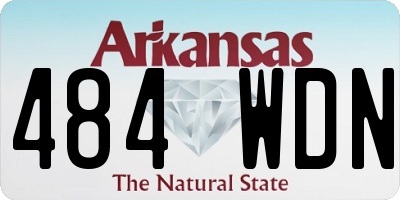 AR license plate 484WDN