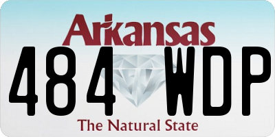AR license plate 484WDP