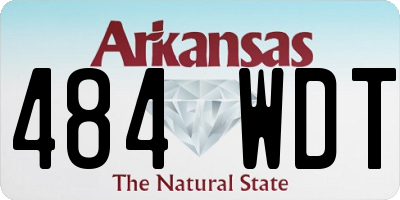 AR license plate 484WDT