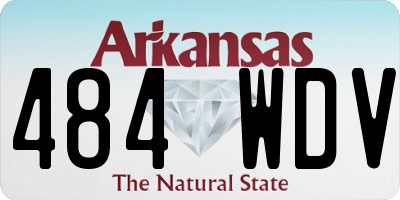 AR license plate 484WDV