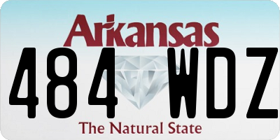 AR license plate 484WDZ