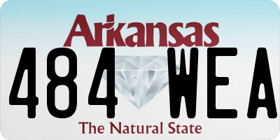 AR license plate 484WEA