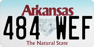 AR license plate 484WEF