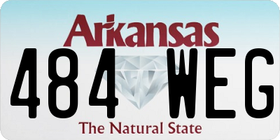 AR license plate 484WEG