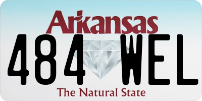 AR license plate 484WEL