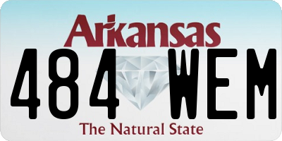 AR license plate 484WEM