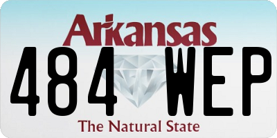 AR license plate 484WEP