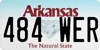 AR license plate 484WER