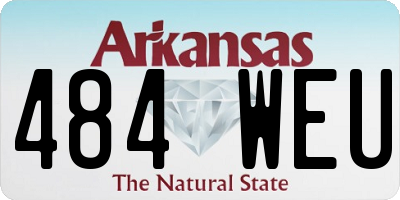 AR license plate 484WEU