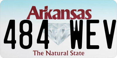 AR license plate 484WEV