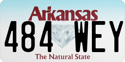 AR license plate 484WEY