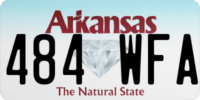 AR license plate 484WFA