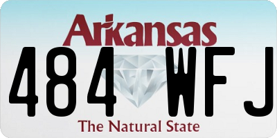 AR license plate 484WFJ