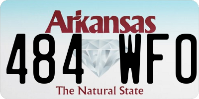 AR license plate 484WFO